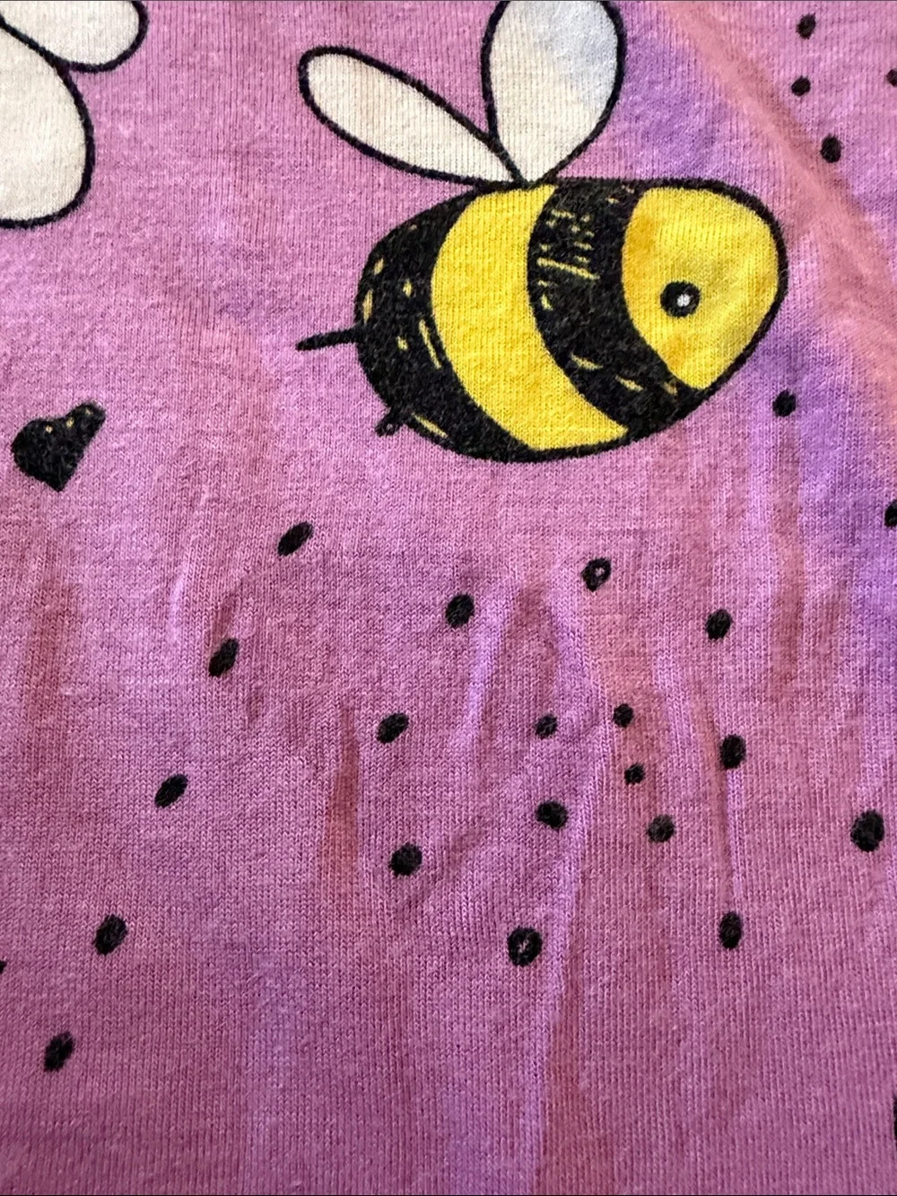 Little Sleepies Purple Bee Print Pajama Set